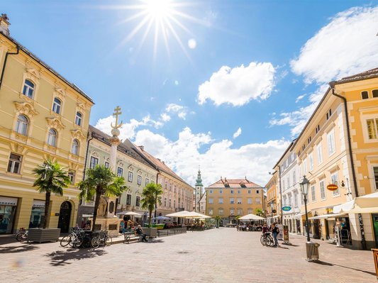 City centre, Alte Platz, (c) Photo: Tourismus Region Klagenfurt am Wörthersee / Michael Stabentheiner